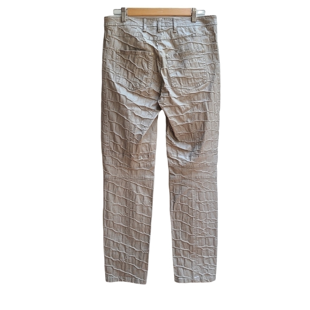 Marc Aurel Reptile Textured Pants - Picture 5 of 12